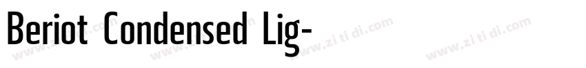 Beriot Condensed Lig字体转换
